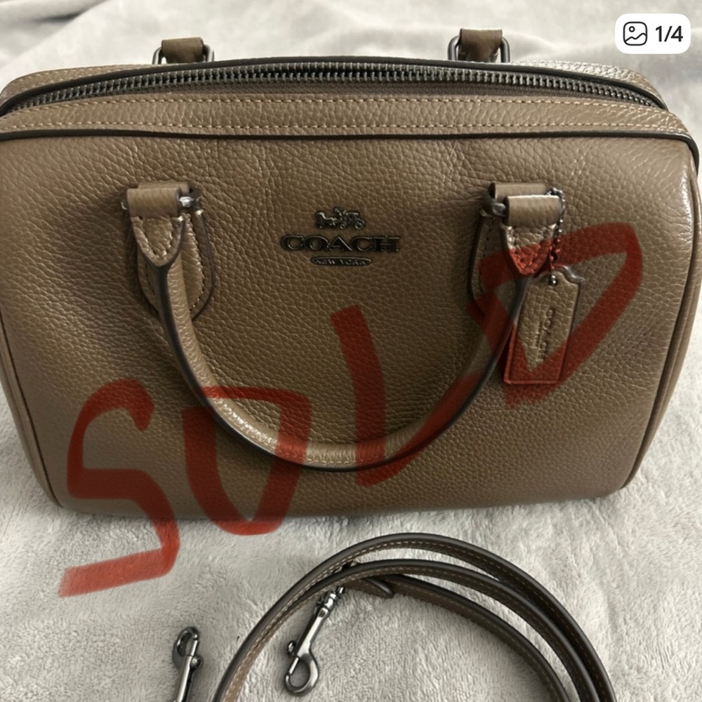 Coach Rowan Leather Satchel